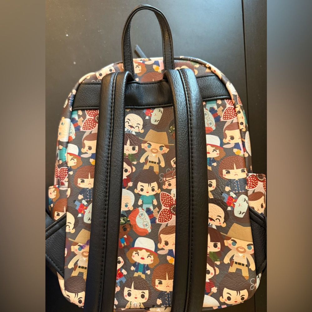 Loungefly Stranger Things Backpack Chibi Hawkins … - image 6